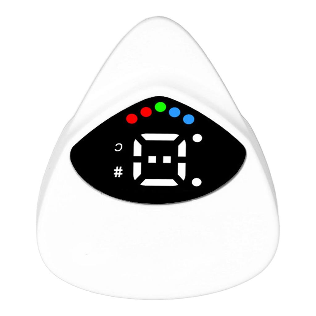 Гитара Два в одном Медиатор Тюнер Высокая Чувствительность Светодиодный Свет Питание от Батареи 12-тоновый Электронный Тюнер для Электрогитары