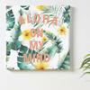 Art Deli Poster Panel Plumeria 57cm x 57cm Made in Japan Lightweight Fabric popa-1803-009-L
