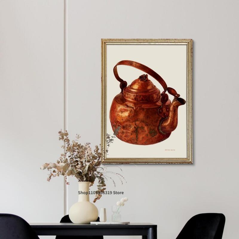 Натюрморт Завтрак Еда Столовая Кухня Коттеджкор Искусство Постер Холст Живопись Настенные Принты Картина для Комнаты Домашний Декор