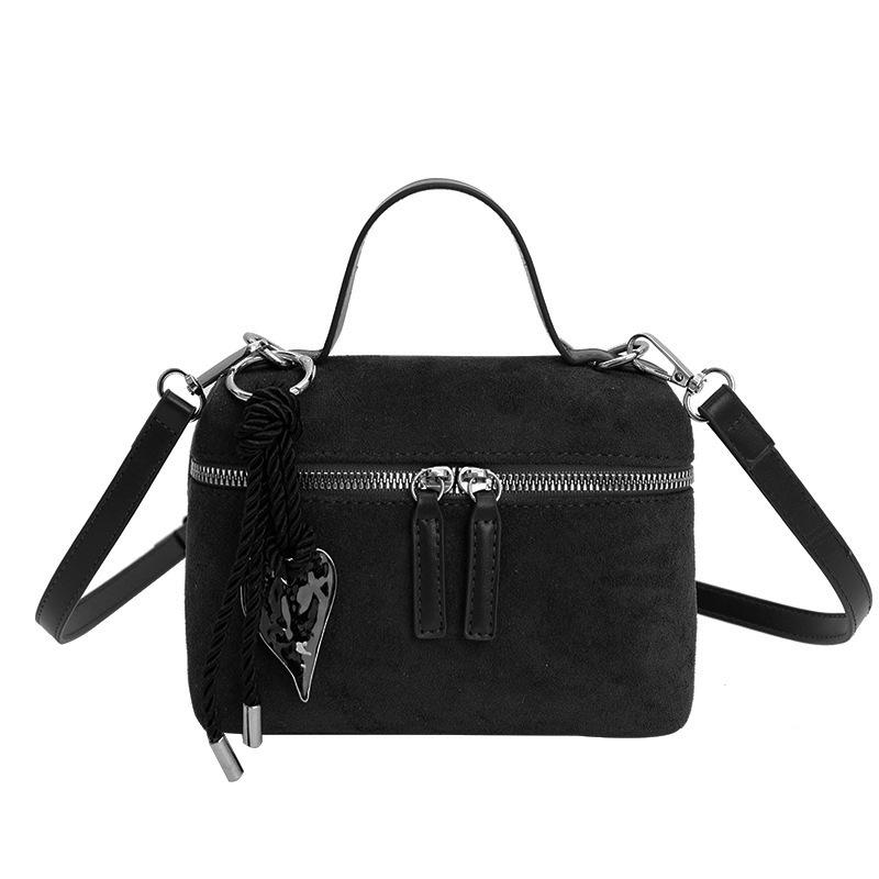 Retro Faux Suede Women Handbags Small Box Designer Bags for Women Shoulder Bag Autumn and Winter Crossbody Bags Clutch Tote Chic