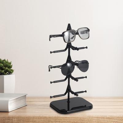 Органайзер для солнцезащитных очков, прочная стойка для очков на 5/10 пар, экономящая место, прочная одно-/двухрядная настольная подставка для хранения очков