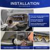 ER Gold Stainless Universal Exhaust Tip double Exit Car Nozzle Decoration Automobile parts tail Pipes Muffler Upgrade
