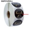 Этикетка Рулон наклеек Этикетка для упаковки Самоклеящиеся наклейки «Спасибо» Запечатывание Рукоделие Подарок Бумажная наклейка