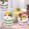 50pcs 250/360/500ML Disposable Cake Cup U Shaped Dessert Cup Drinkware Ice Cream Cup  Pudding