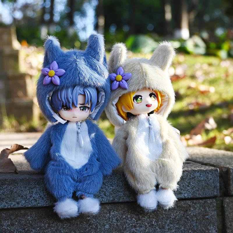 Животные Уши Милый Лис Животное Монстр Кукла Одежда Для Ob11 obitsu 11 Molly Gsc 1/12 BJD Кукла Аксессуары Одежда BJD Малыш Одежда