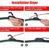 UTV Wiper Kit Hand Operated Manual Windshield Wiper Kit Compatible With Polaris Ranger RZR Can Am Maverick X3 Commander Defender Pioneer Golf Cart-2