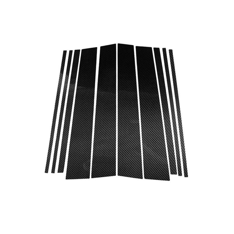 Для Toyota Land Cruiser Prado 120 150 2011-2018 карбоновая накладка на оконную колонку, внешняя декоративная наклейка, 3D-панель