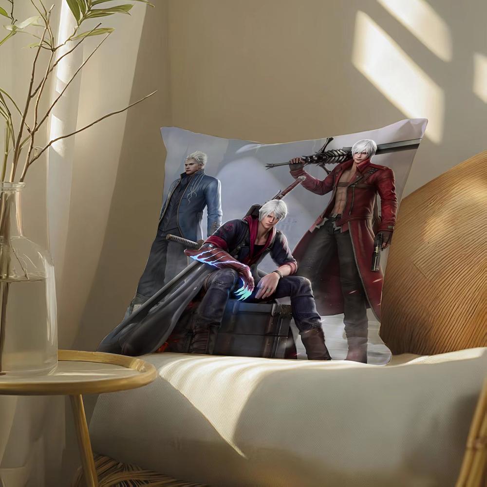 Чехол на подушку Devil May Cry с принтом для гостиной, дивана, декора спальни