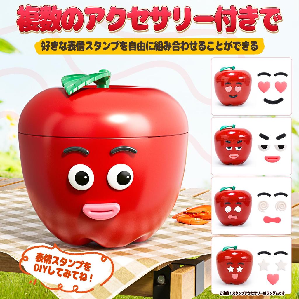 Набор игровых домиков «Милый камень» из 74 предметов. Ингредиенты для игровых домиков с коробкой для хранения. Штампы с дизайном яблок. Вы можете сделать свои собственные морепродукты, овощи, фрукты.