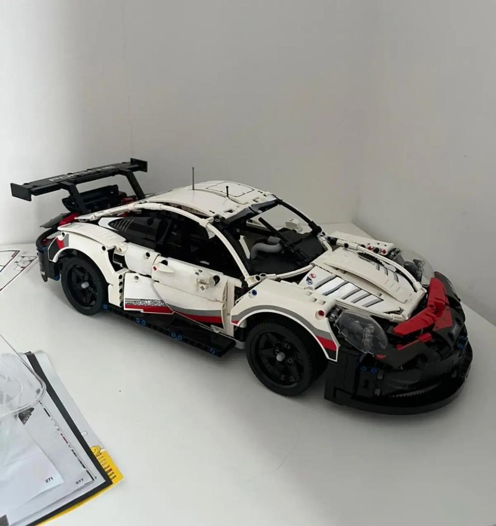911 RSR Car Compatible 42096 Bricks 1580 PCS DIY Toys Christmas Gifts Birthday Gifts Dominoes Blocks Construction Toys