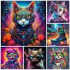 5D Diy Алмазная картина Животное Киберспорт Кошка Узор Мозаика Инкрустированная Вода Алмазная вышивка Красочная картина Украшение игрового зала