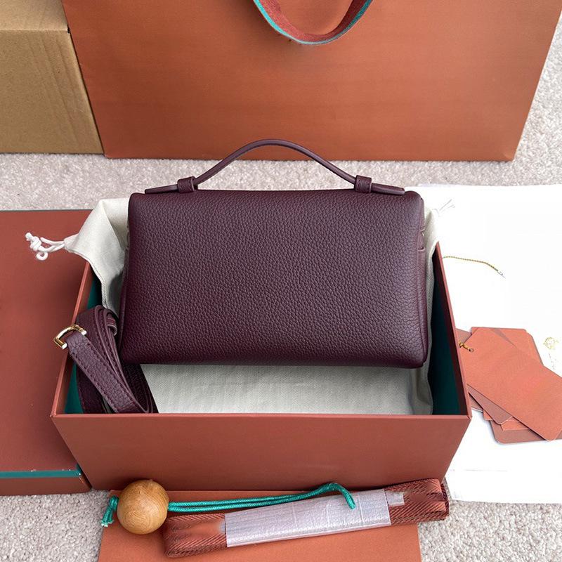 Итальянская L19 Кожа коровы с зернистой личи фактурой Сумка кроссбоди для ланча и Сумка