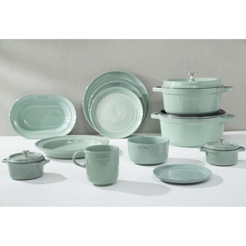 Staub DINING LINE Тарелка 25см (Зеленый шалфей)