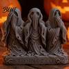 Уникальный Креативный Подарок 3D Печатная Фигурка Призрака  Не Вижу, Не Слышу, Не Говорю Зла Готический Коллекционный Статуэтка Статуя Хэллоуин Настольное Украшение для Дома