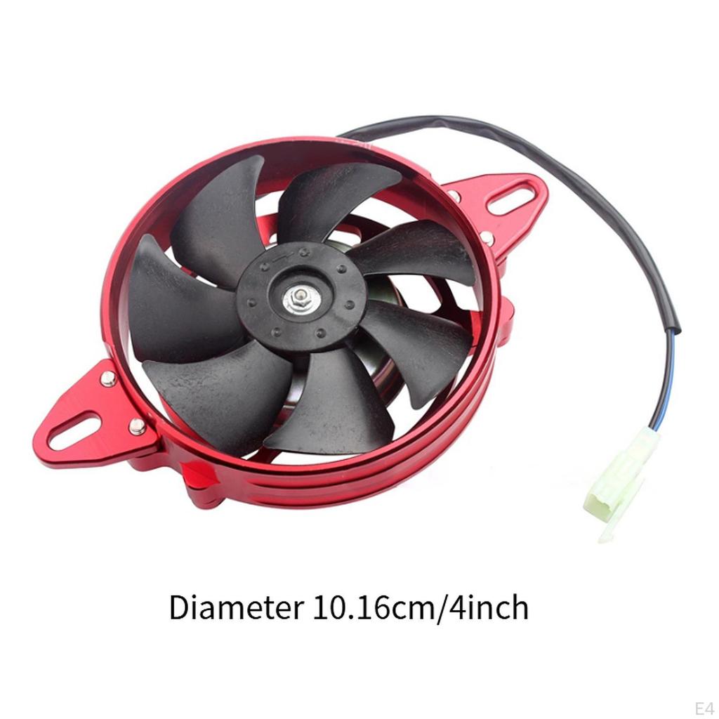 Electric Cooling Fan 4 Inch Easy Installation Aluminum Alloy Radiator for 125cc - 250cc
