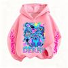 2026 New K-pop Devil Hunter Children's Hooded Sweatshirt Cute Girls' Casual Top Cartoon Printed Boys' Sweatshirt