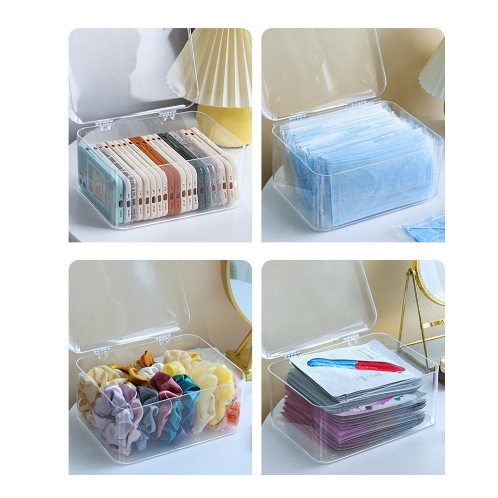 Space Saving Plastic Storage Box Multi Functional Organizer Bin Desk Organizer Storage Bins Home
