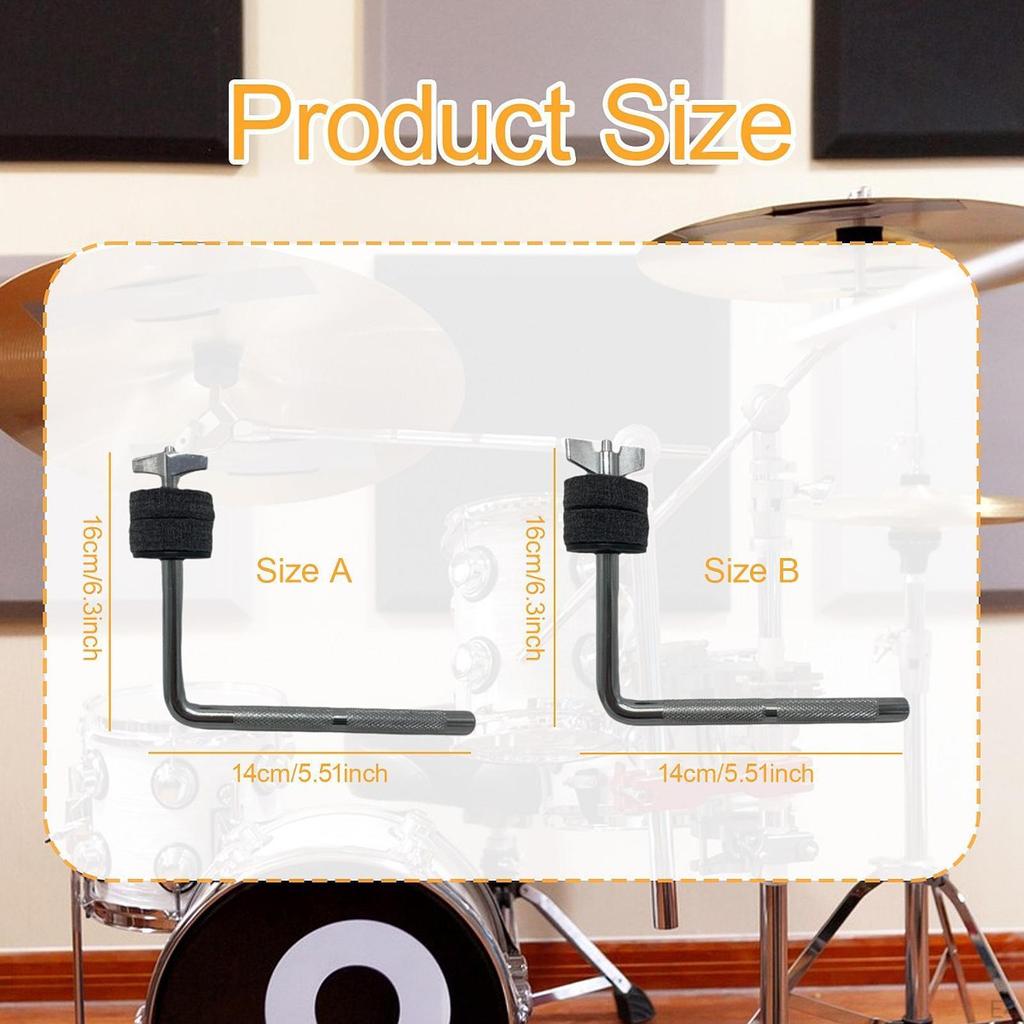 Кронштейн для барабана, тарелки, рычага, перкуссии, аксессуары, фурнитура, профессиональный, крепление, зажим для стержня L