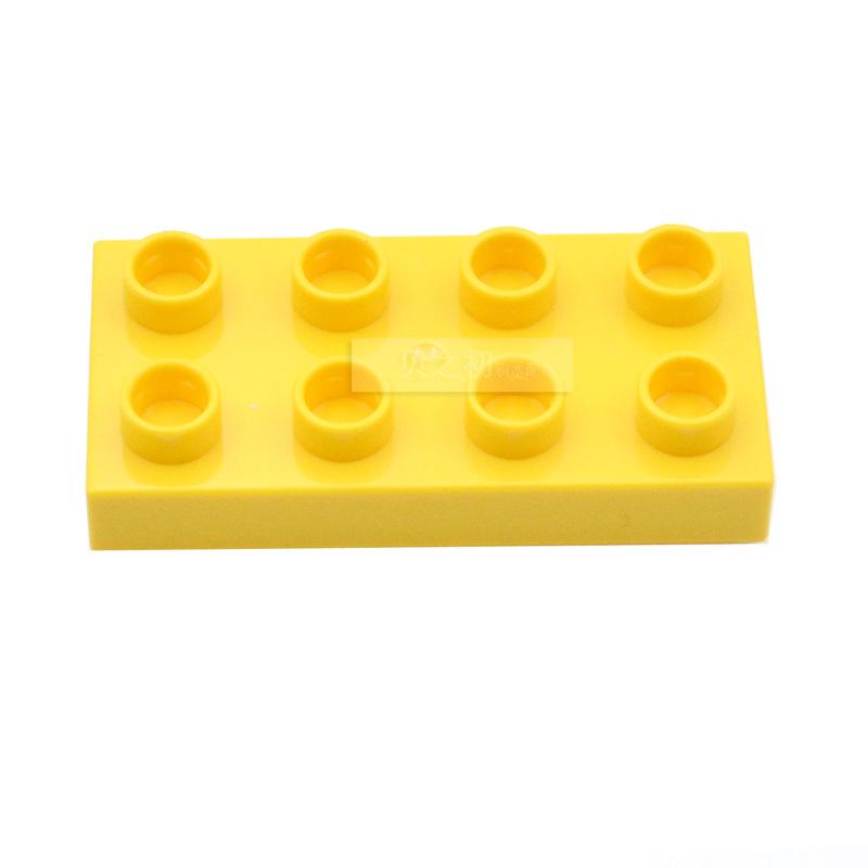 «Большие блоки для самостоятельной сборки, 8 отверстий, половинной высоты 2x4, совместимы с Lego, для раннего образования младенцев и детей ясельного возраста».