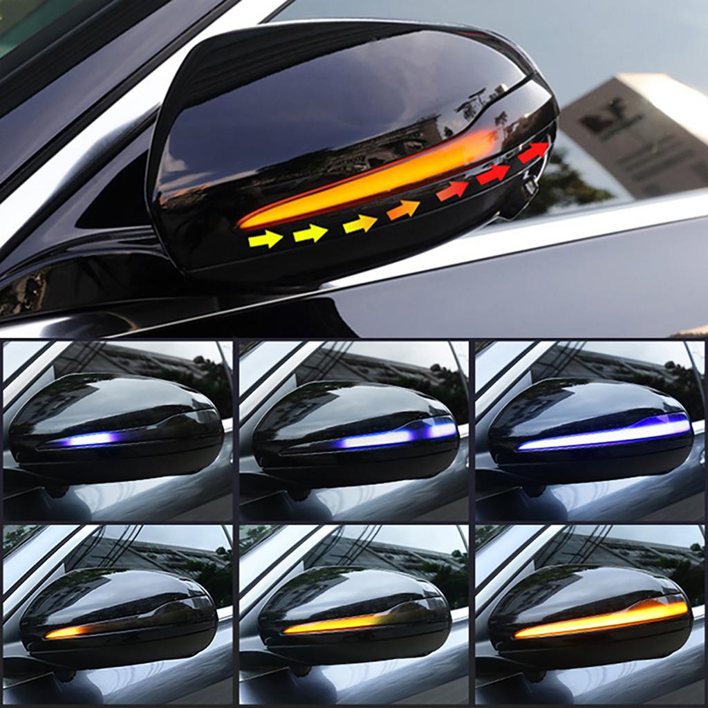 Динамический указатель поворота, светодиодный индикатор заднего вида на боковом крыле, мигающий свет для Mercedes Benz CES GLC W205 W213 W222 W217