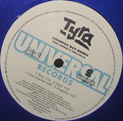 12-дюймовая пластинка TYRA B, PENELOPE JONES - Get No Ooh Wee UNIR214531 Universal Recor 2005 US Рэп и хип-хоп/R&B Б/У