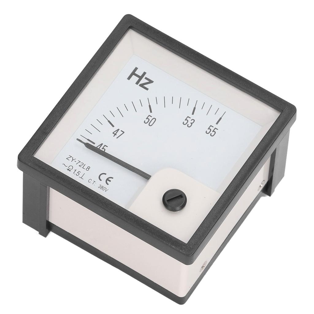 AC Frequency Meter 45 To 55Hz 1.5 Class Accuracy 72x72mm Panel Frequency Tester AC380V