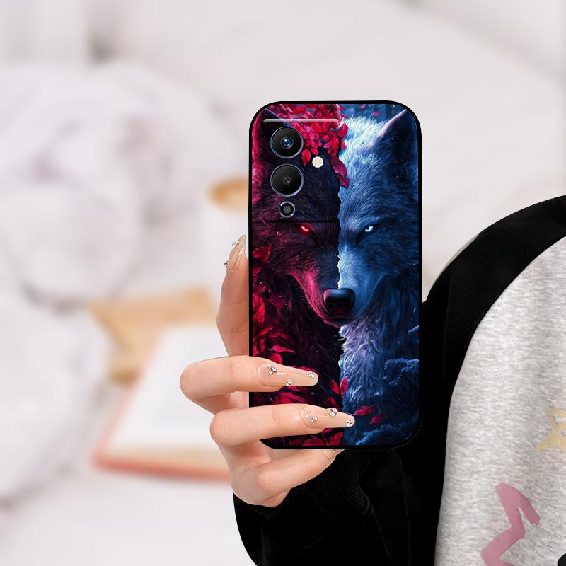 For infinix NOTE 12 PRO 5G Case X671B TPU Wolf Cat Silicone Bumper Cover for Infinix Note 12 Pro 5G Phone Case Note12 Pro 5G