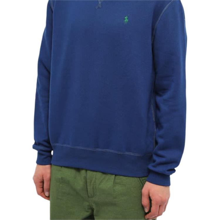 Polo Ralph Lauren Однотонный с вышитым логотипом Свитшот с круглым вырезом и длинным рукавом Мужской свитшот 710790783-041