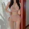 2025 Multi-Color Women's Sexy Korean Split Bikini - Nylon Swimwear Fashion