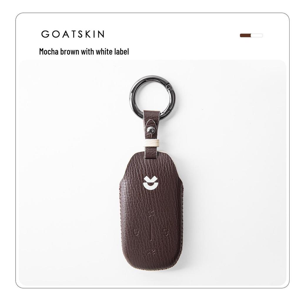 Nio ES8/ET9/ES9 Car Key Case - Premium Leather Protective Shell with Buckle for Men & Women