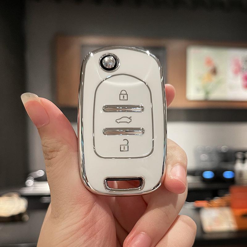 Compatible Baojun Car Key Case for Models 510, 730, 530, 360, 560, 310W, 630 - Protective Shell with Special Buckle Bag