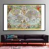 Vintage World Map Posters and Prints Wall Map Home Decor,Study,Geographical Tools,Tourism/Education Tools
