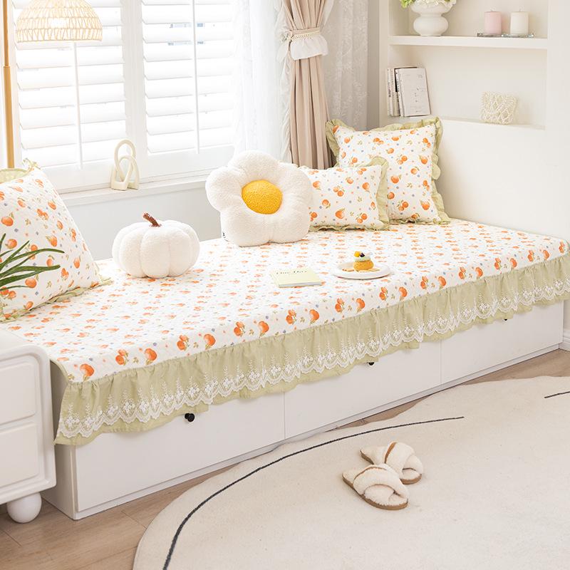 Роскошный комплект подушек для эркера премиум-класса с ламбрекеном - Нескользящий и машинная стирка