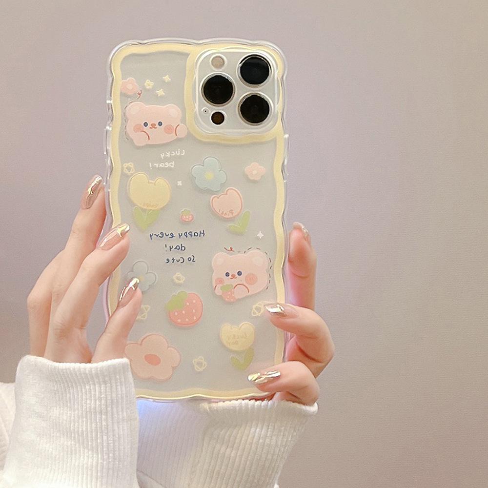 Cute Cartoon 13 for IPhone15 for Apple Phone Case 16 Transparent 12 Simple Xr Female 14promax