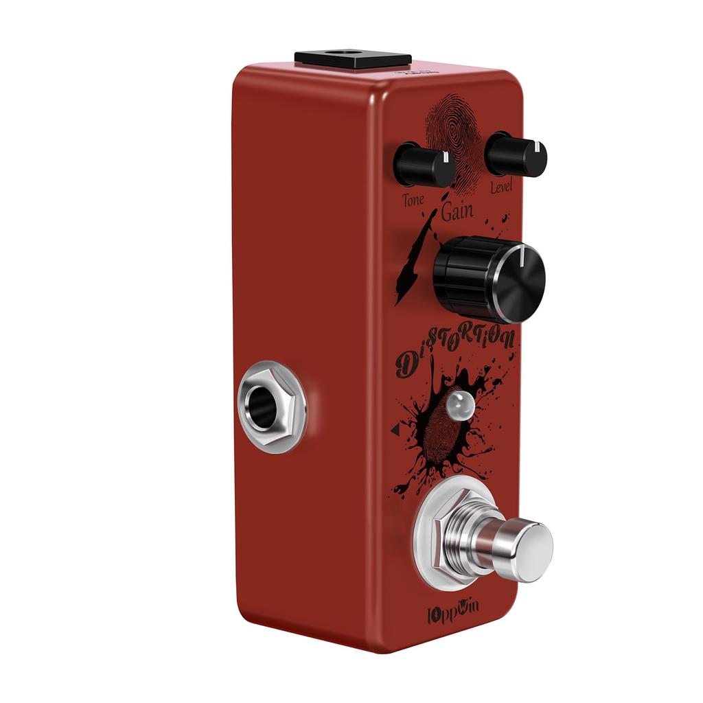 IOppWin British Distortion Pedal Classic English Distortion Metal True Bypass - Amp-Inspired Tone, Case, Ultra-Compact,