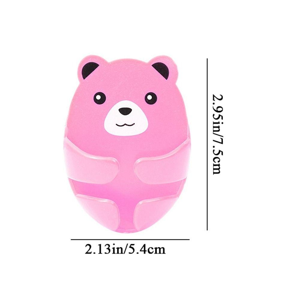 4 шт. Пластиковый держатель вилки питания Износостойкий Крючок "Обнимающий медведь" Отличный Кронштейн для вилки "Медведь" Ванная комната