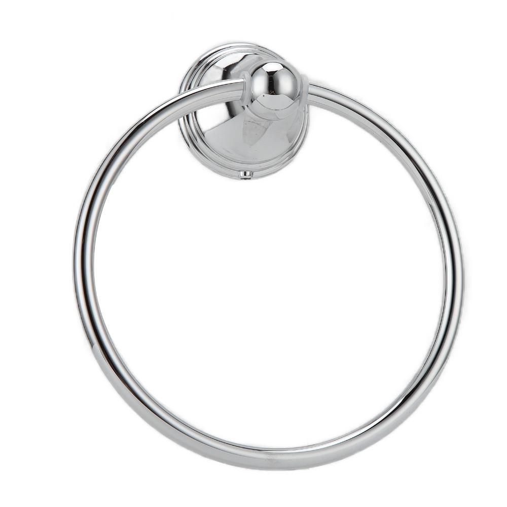Silver Towel Holder Wall Mounted Towel Rack Modern Towel Ring Home Hotel