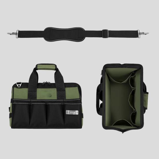 Сумка для инструментов Yousheng Heavy Duty, органайзер для хранения с ручкой, застежкой-молнией, 16 карманов, большая вместимость, сумка для хранения инструментов