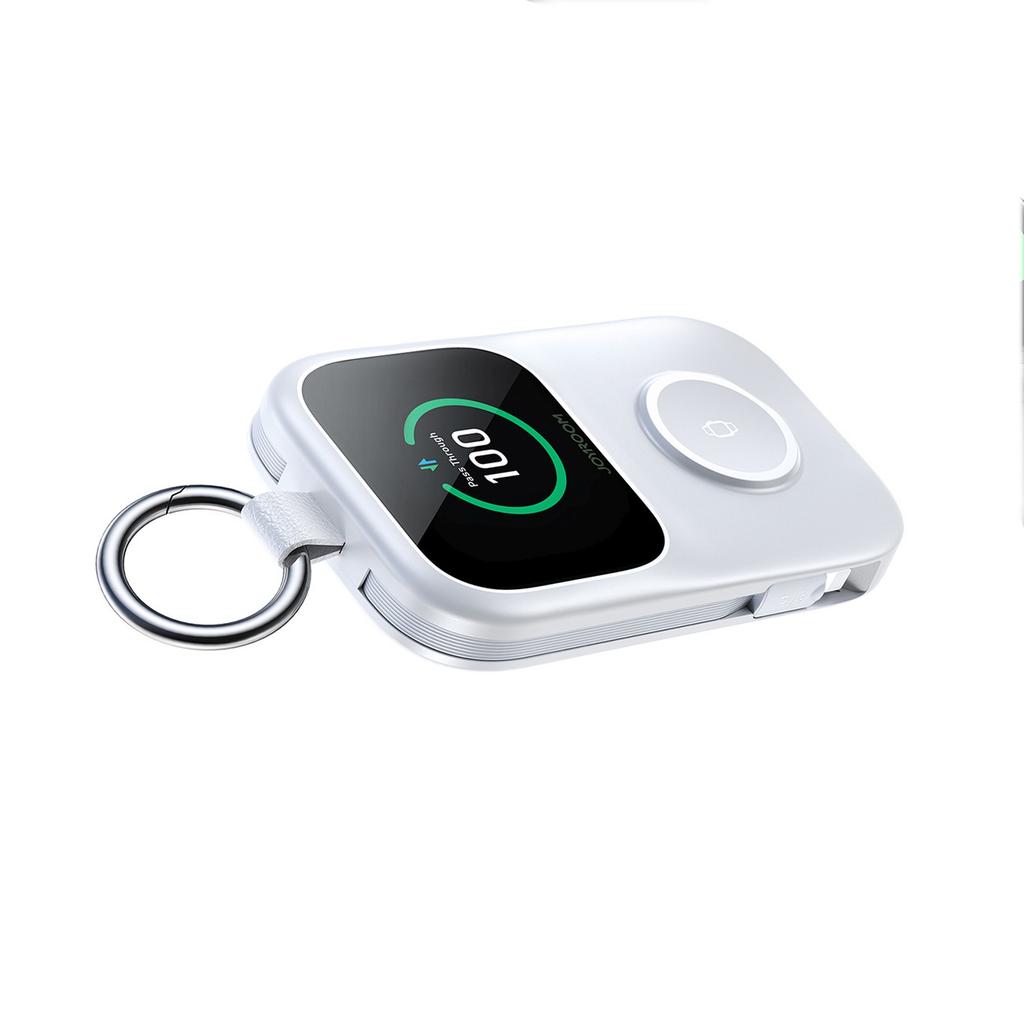 Powerbank 5000Mah Z Ładowaniem Bezprzewodowym Zegarka 5 W - Biały