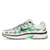 Nike P-6000 White Spring Green Unisex Sneakers Metallic-Silver Black CD6404-104