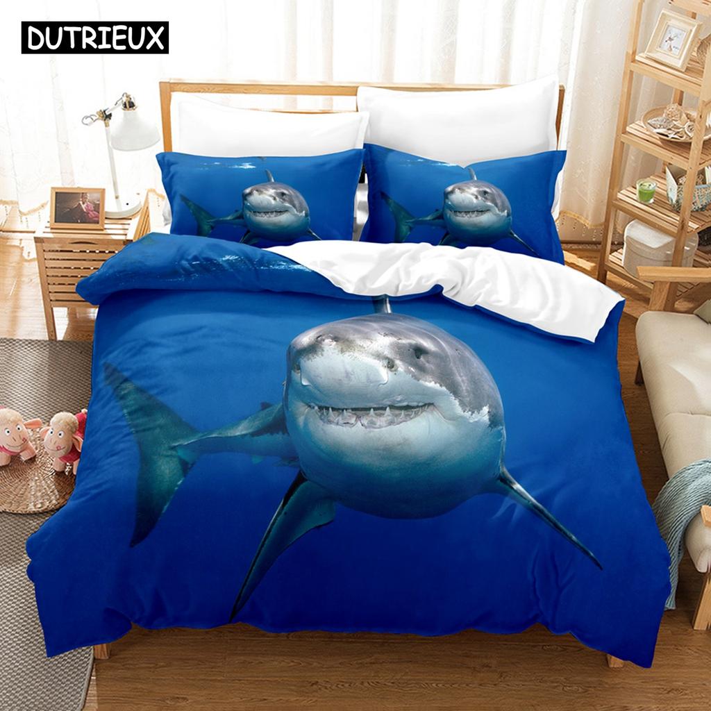 3D Underwater World Bedding Sets Duvet Cover Set With Pillowcase Twin Full Queen King Bedclothes Bed Linen