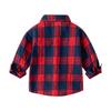 Kids Boys Shirt Clothes Spring Fall Plaid Blouses Clothing Infant Boy Cotton Tops 1-6 Years Kids Shirt