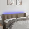 VidaXL LED Headboard Bedroom Furniture Double Bed Accessory Head of Bed Frame Interior Taupe 3123476
