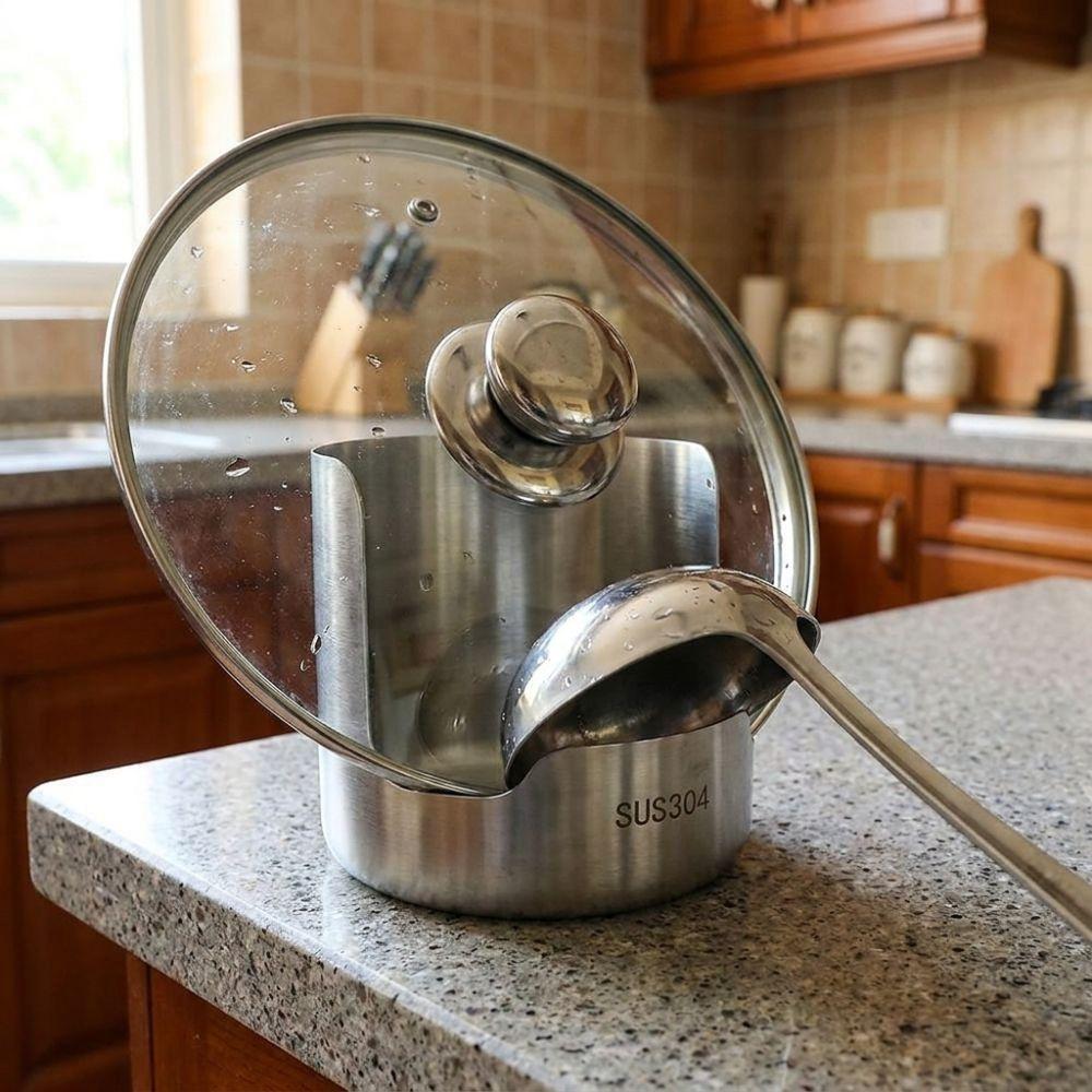 Heat-Resistant Spoon Holder Stable Soup Spoon Rest Multi-functional Spatula Holder Cabinet