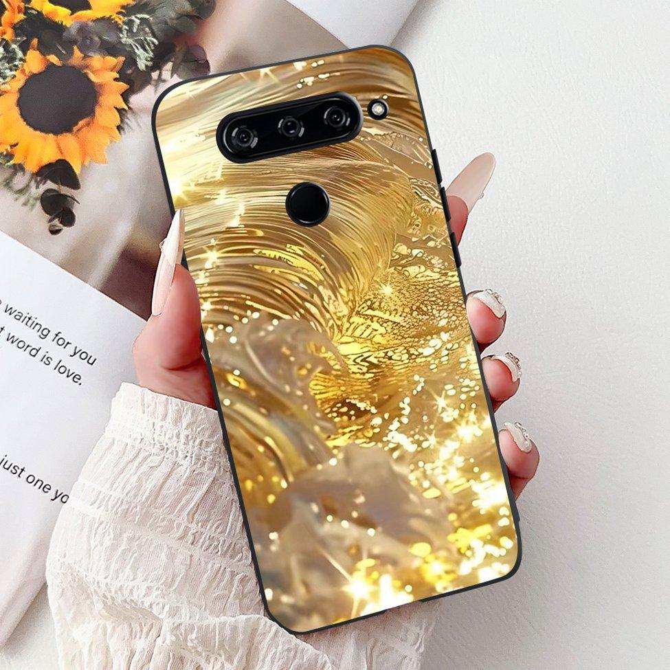 Чехол For LG V40 ThinQ Чехол-крышка Силиконовый Роскошный Модный Милый Кот Крутой Ударопрочный Бампер Корпус Для LG V405 LM-V405 LM-V409N