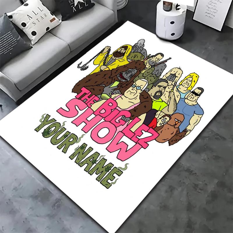 Bigfoot Galaxy Custom Name Carpet Rug For Living Room Bedroom Home Sofa Decoration Kids Play Nonslip Floor Mat