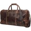 Leather Duffle Bag for Men 24 Inch Luggage Handmade Duffel Bag Large Carry On Luggage Weekender Travel Duffle Bags