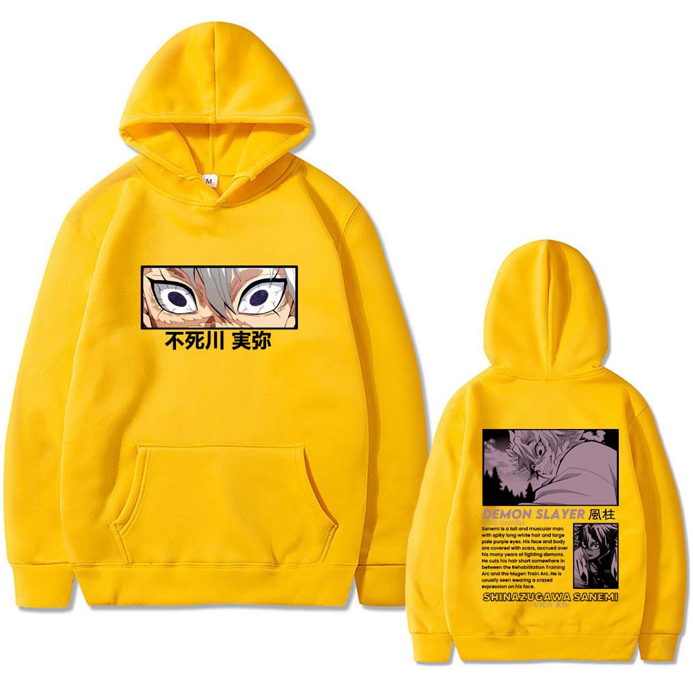 Аниме Клинок, рассекающий демонов Шинадзугава Санеми Худи Kimetsu No Yaiba Толстовка с капюшоном Мужская Женская Модная Толстовка оверсайз