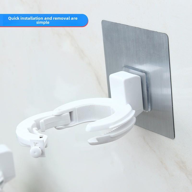 Adhesive Bathroom Shower Caddy, Wall Mounted Shampoo Holder, Soap Dispenser, No Drilling Bathroom Shelf Organizer