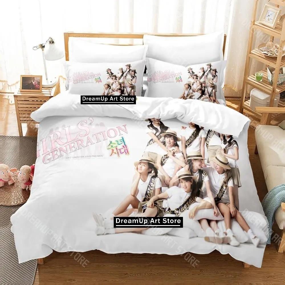 3D Печатный Комплект Постельного Белья KPOP Поколение для Девочек Мальчиков Подростков Двуспальное Полуторное Евро Размер Пододеяльник Наволочка